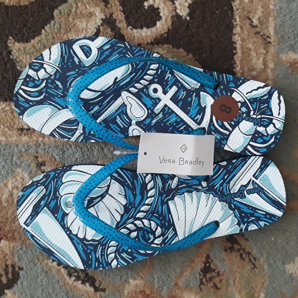 8x*Host Pick*Vera Bradley flip flop sandals - Picture 2 of 16